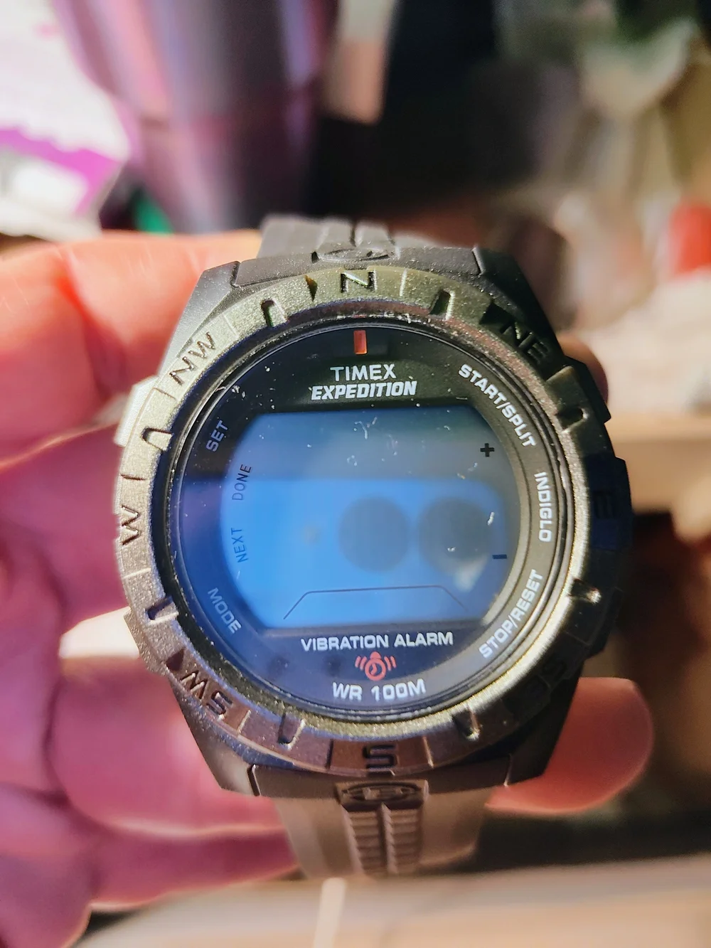 Timex Expedition Black Digital Vibration Alarm Watch